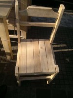 SILLA de  Madera mazisa